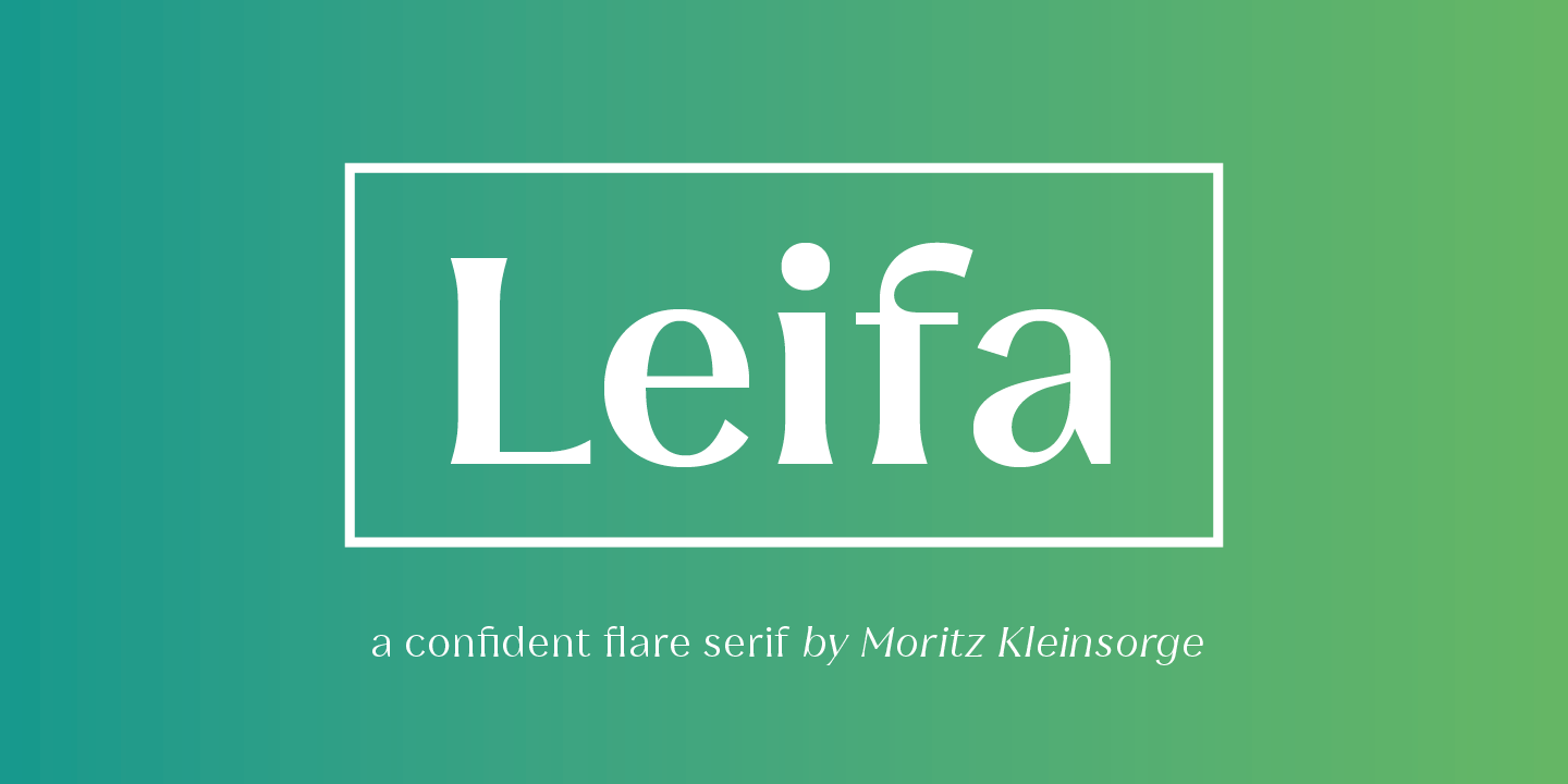 Beispiel einer Leifa-Schriftart